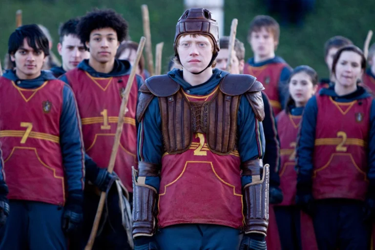 Ron Weasley and his Quidditch team