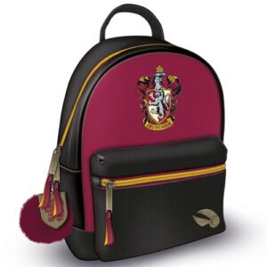 Gryffindor Fashion Backpack with Crest Keychain